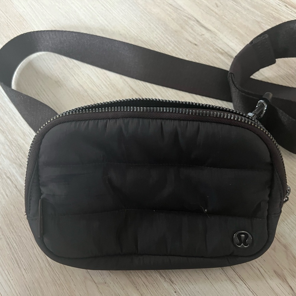 lululemon athletica dark brown Quilted Crossbody Bag